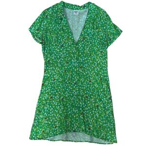 Sunday Best Aritzia Vida Floral Dress in Lawn Green / Daisy
